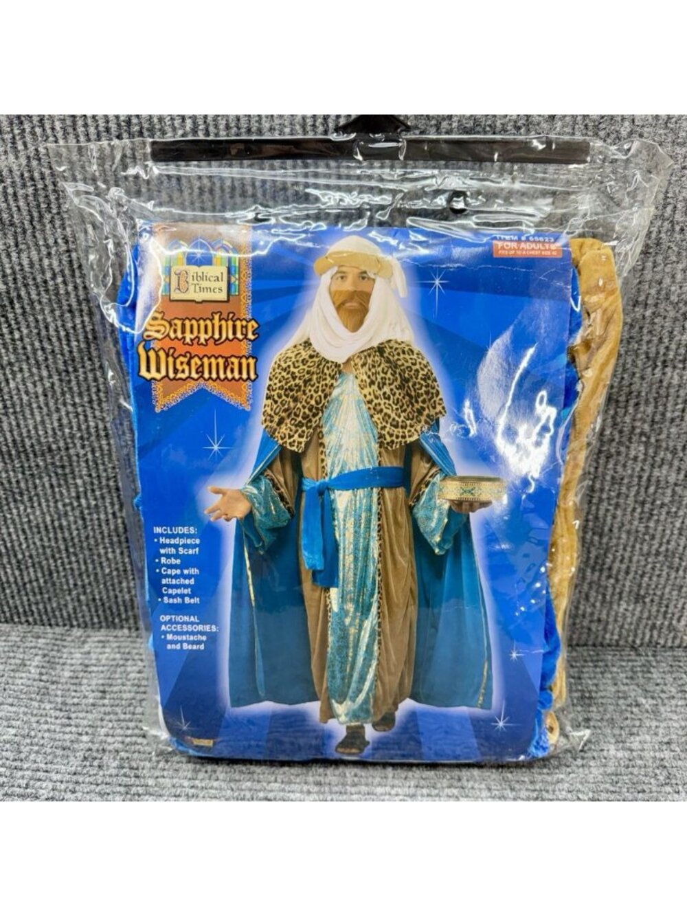 Biblical Times Sapphire Wiseman Costume Men’s Adult One Size Forum Novelties NEW - Picture 3 of 7